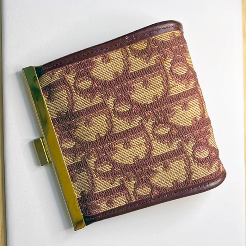 DIOR Trotter Kisslock Vintage Coin Purse